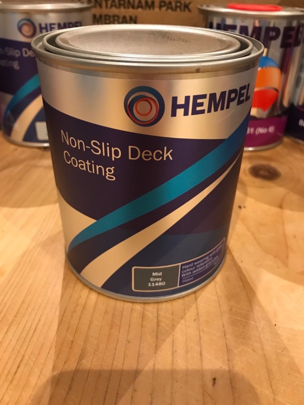 HEMPEL NONSLIP DECK COATING 750ML MARINE BOAT YACHT PAINT Mid grey