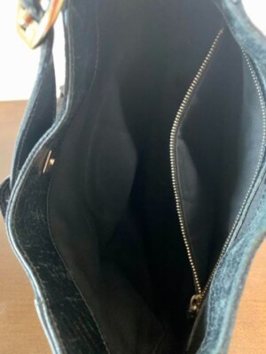グッチ　バッグ Auth Gucci Horsebit Handbag Shoulder Bag #4303 Black Canvas