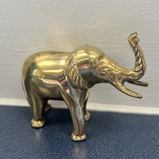 Vintage Brass Elephant Figurine Made In India...