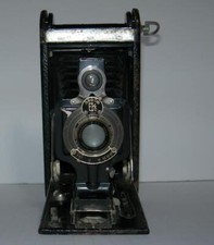 VINTAGE EASTMAN KODAK AUTOGRAPHIC JUNIOR CAMERA 1A W/ LEATHER CASE