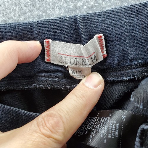 21 Denim Indigo Blue Pull On Stretch Denim Blue Jegging Skinny Jeans Size M - Picture 3 of 8