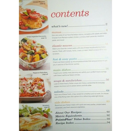 BEST ITALIAN RECIPES weight watchers 64 RECIPES WITH POINTS PLUS value 6 or less - Picture 2 of 10