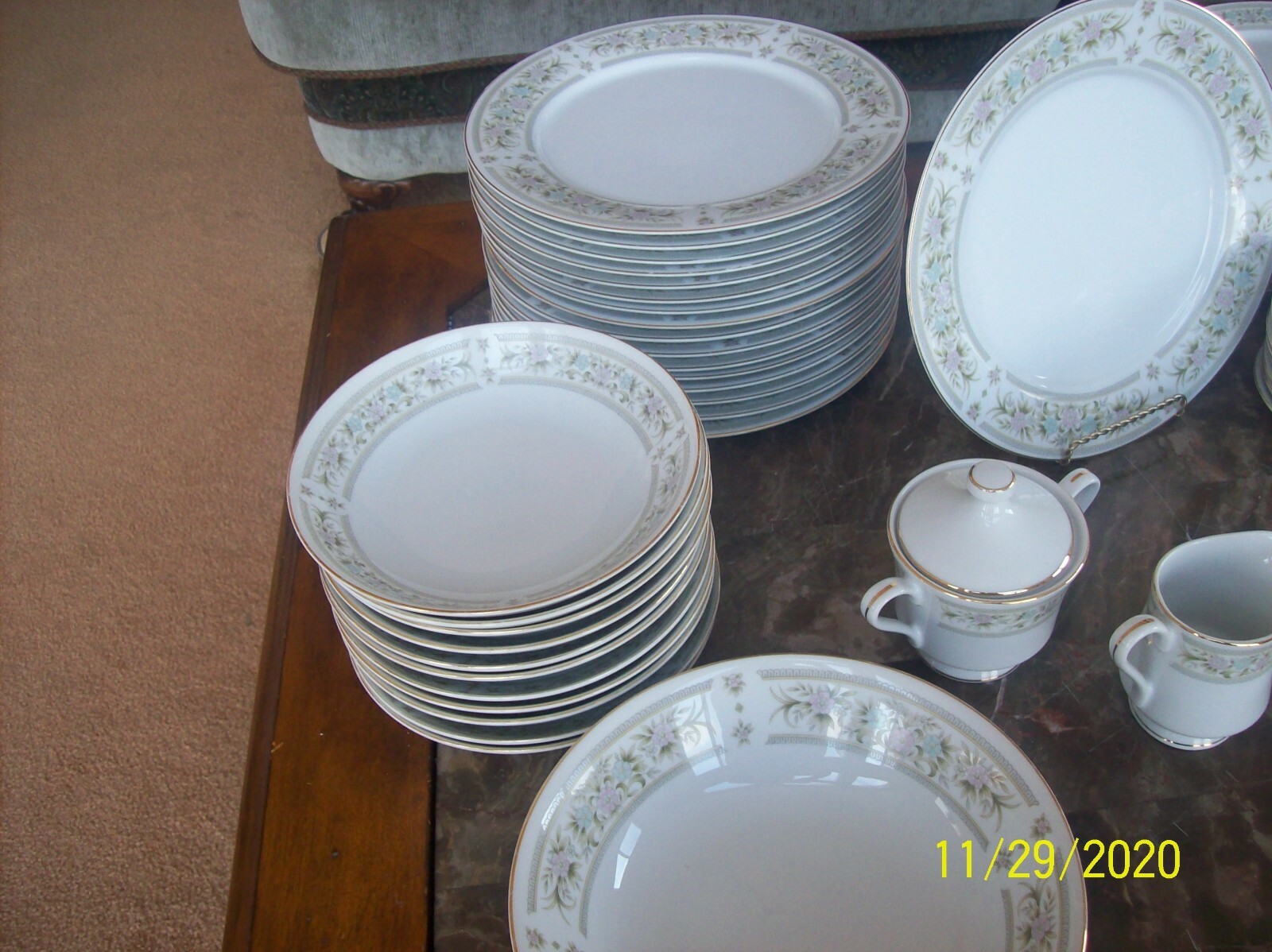 Empress Fine China Arcadia Pattern 1015 Vintage Grouping 86 Pieces Made In Japan
