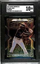 2022 Panini Chronicles Obsidian #2 Oneil Cruz ETCH ORANGE /31 SGC 10 GEM MINT RC