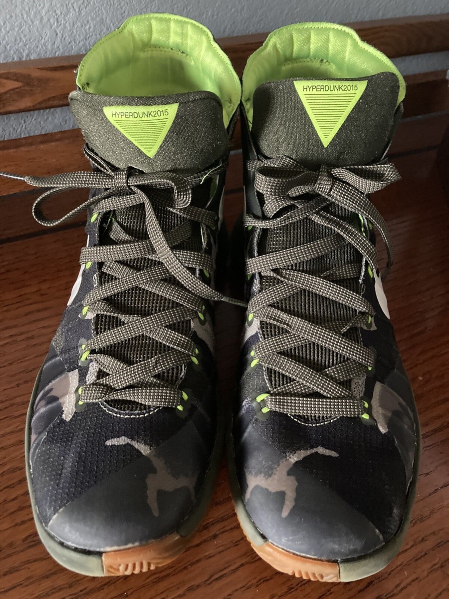 Nike Hyperdunk 2015 Premium Camo Cargo Khaki Shoes 749567  display picture 1