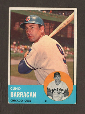 1963 Topps Baseball Card #557 Cuno Barragan   Chicago Cubs