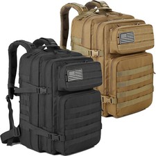 45L Large Military Tactical Backpack Molle 3 Day Assault Pack Treeking Rucksack