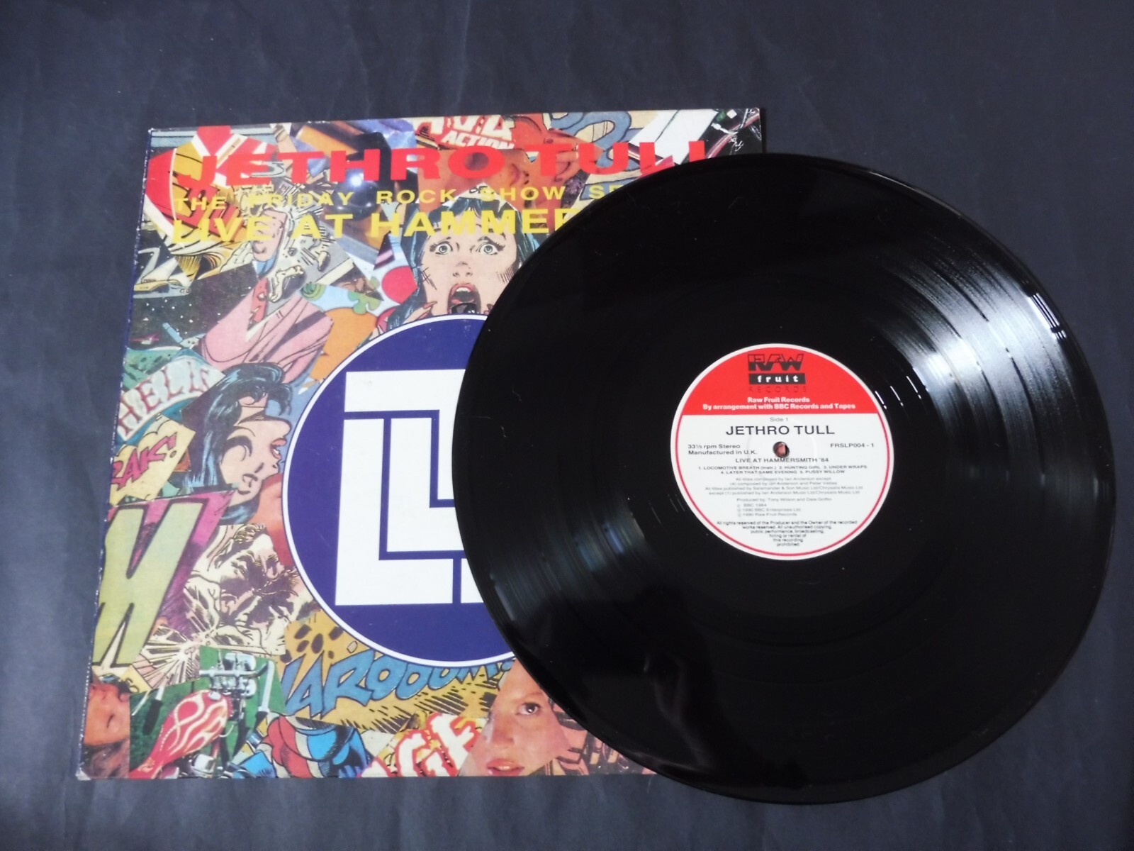 Jethro Tull Live At Hammersmith 84 1990 UK LP RAW FRUIT 1st EBay
