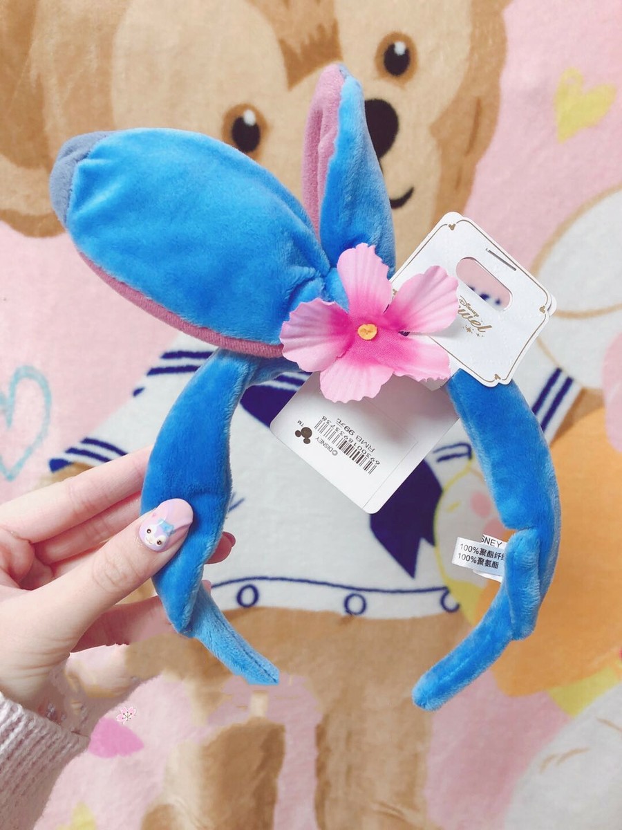 Disney Parks Aloha ?Stitch with Flower Ear Tropical Stitch-Inspired Mouse Ears — Handcrafted Aloha  main image 3