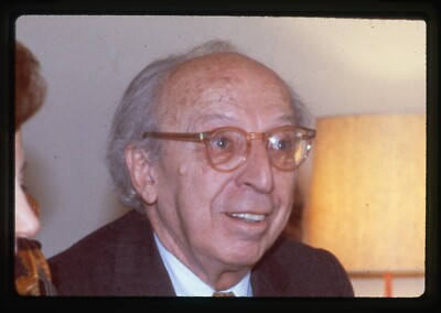 1981 Aaron Copland US Composer UN Press Trans 35mm Slide