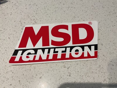 Msd ignition MOTOR RACING CAR PARTS STICKER,nascar,trucks, 4wd,v8 Supercars