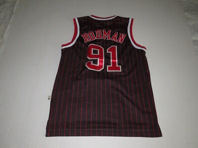 〜CHICAGO BULLS RODMAN 91〜 VIntage NBA Chicago Bulls Dennis Rodman #91 Black Champion