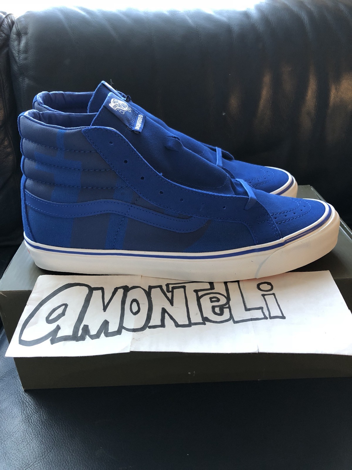 BRAND BRAND BRAND NEW UNDEFEATED X VANS SK8-HI DODGER blueE - SIZE 12 DEADSTOCK d97561 BRAND BRAND BRAND NEW UNDEFEATED X VANS SK8-HI DODGER blueE - SIZE 12 DEADSTOCK d97561