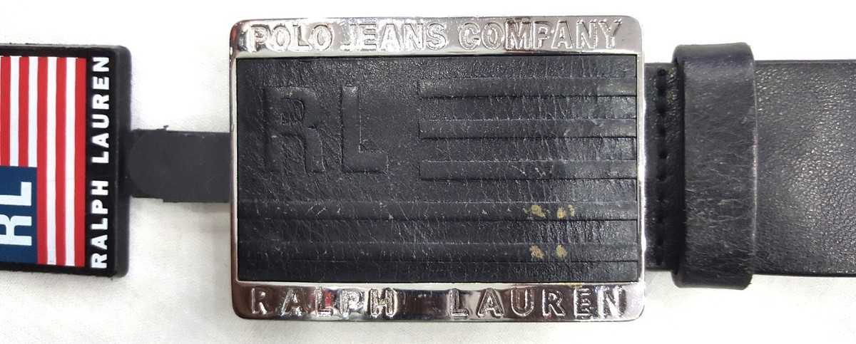 Ralph Lauren Polo Jeans Company belt VTG RALPH LAUREN POLO JEANS BROWN CALF-LEATHER MENS SINGLE  main image 4