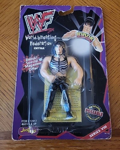 Vintage WWF WWE Justoys Bend-Ems CHYNA Series VIII...