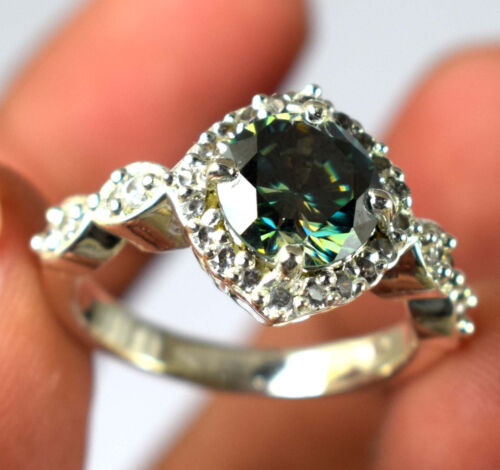 3.79 Ct Certified Green Round Diamond Solitaire Engagement Ring Best Deal