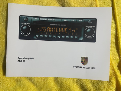 Porsche CDR23   Operation Guide, manual  911  Book original