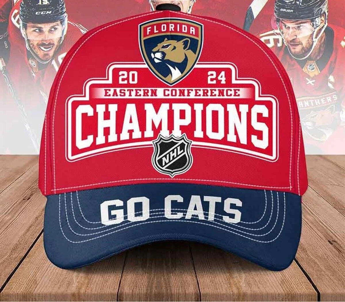 Eastern Conference Champions 2024 Florida Panthers Go Cats Baseball Cap