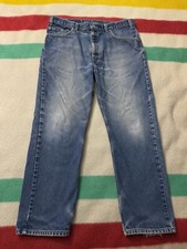 Vintage 90s Made In USA Levi  s 505 Straight Leg Jeans Size 38x29 Distressed EUC