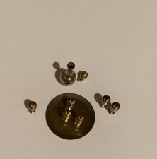 Vintage Doll House Mini Brass Drink Set Water Pitcher Liquor Platter Taiwan
