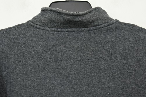 Suéter Toscano para Hombres Gris Carbón Cuello Sólido Manga Larga Media Cremallera L $175 - Imagen 7 de 7