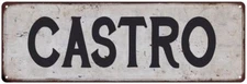 CASTRO Vintage Look Personalized Rustic Chic Metal Sign 106180036419