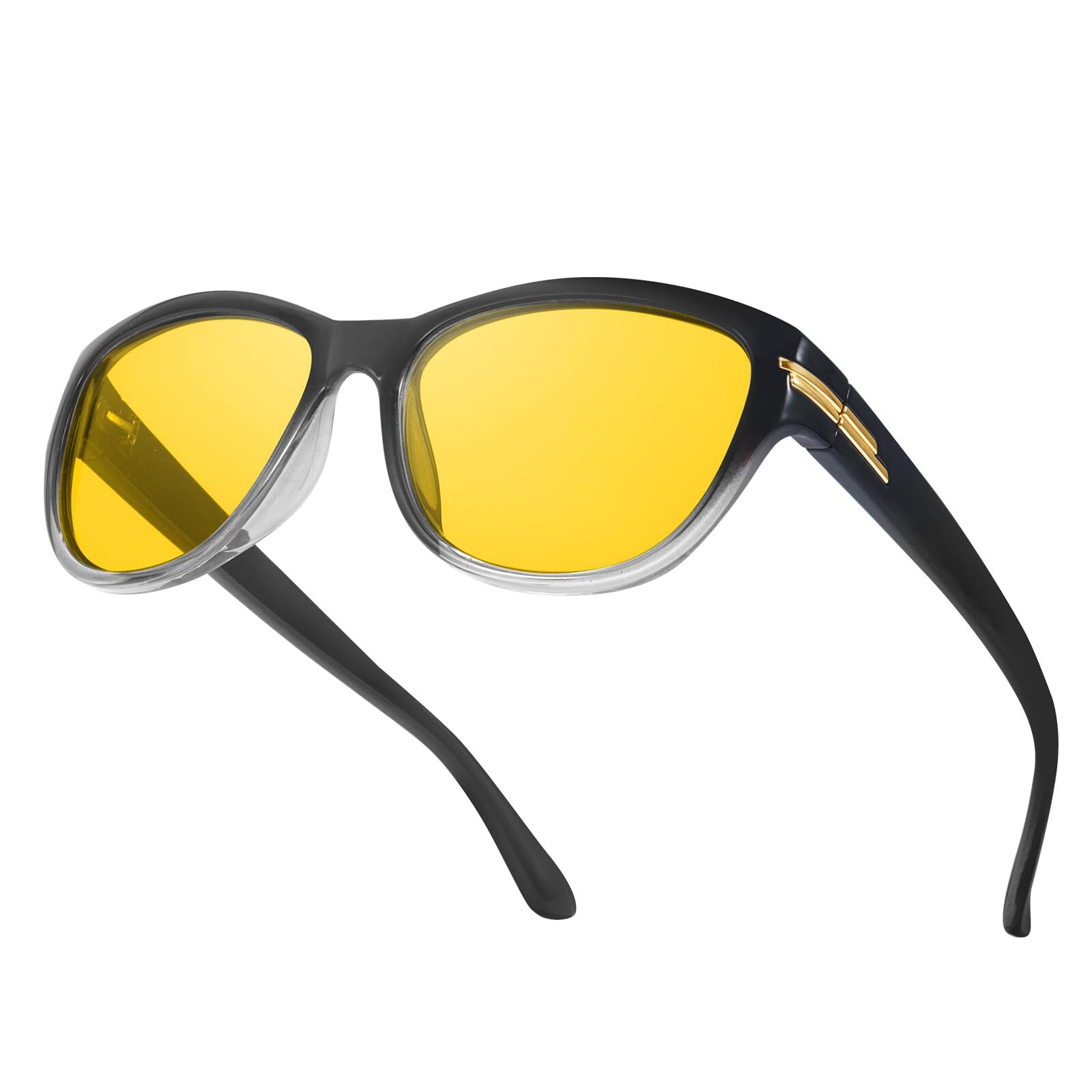 Polarized Yellow Night Vision Glasses for Women Reduce Glare and Enhance Clarity