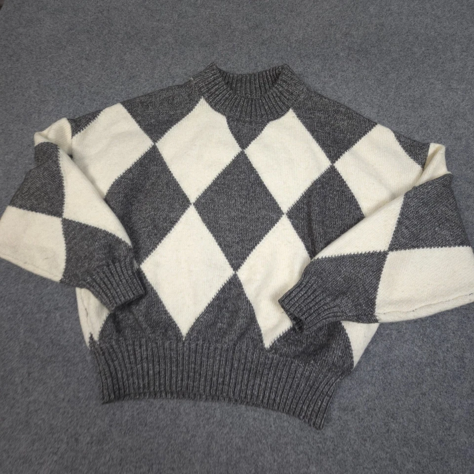 Pringle of scotland sweater Womens MEDIUM grey long sleeve cable knit Size M - Image 3 of 4