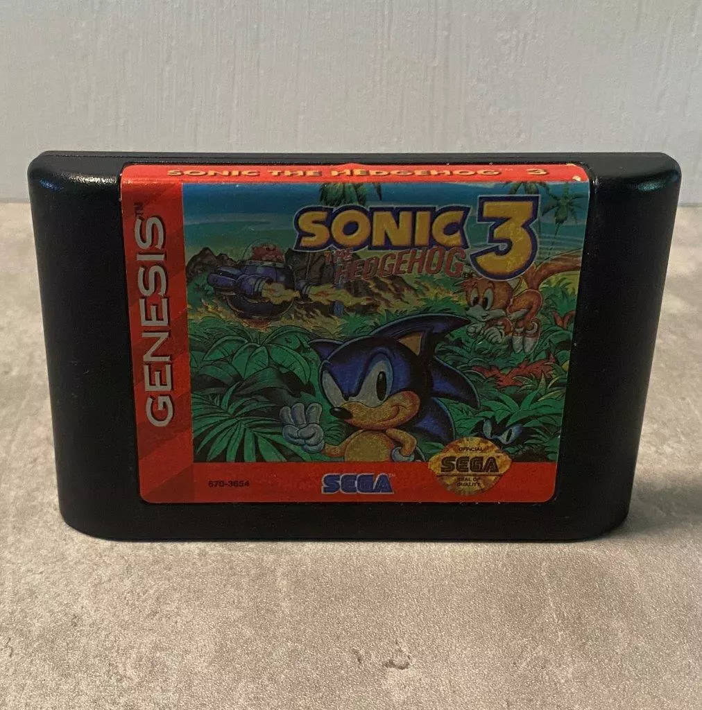 Sonic the Hedgehog 3 (Sega Genesis, 1994) Cartridge Only