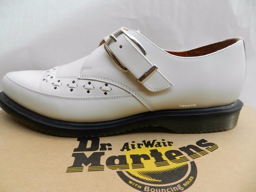 Dr Martens Rousden Creepers Chaussures 41 Homme Femme Derby Brogues Blanc UK7 - Zdjęcie 1 z 7