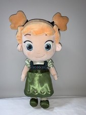 Disney Niño Anna Bebé Peluche Princesa Frozen Tienda Disney 15” Nuevo sin Etiquetas