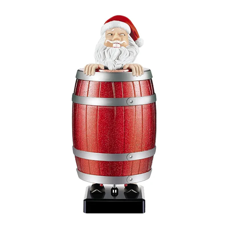 Santa Claus in Barrel Cigarette Dispenser Christmas Novelty naughty bad bar box