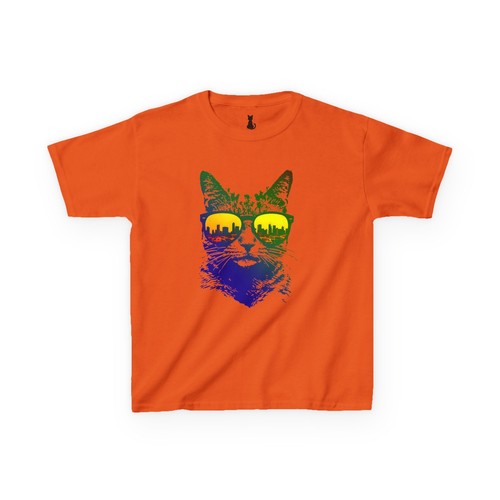 Cool Cat Sunglasses Tee, Kids Cotton T-Shirt, Fun Summer Shirt, Cat Lover Gift, - Picture 38 of 114