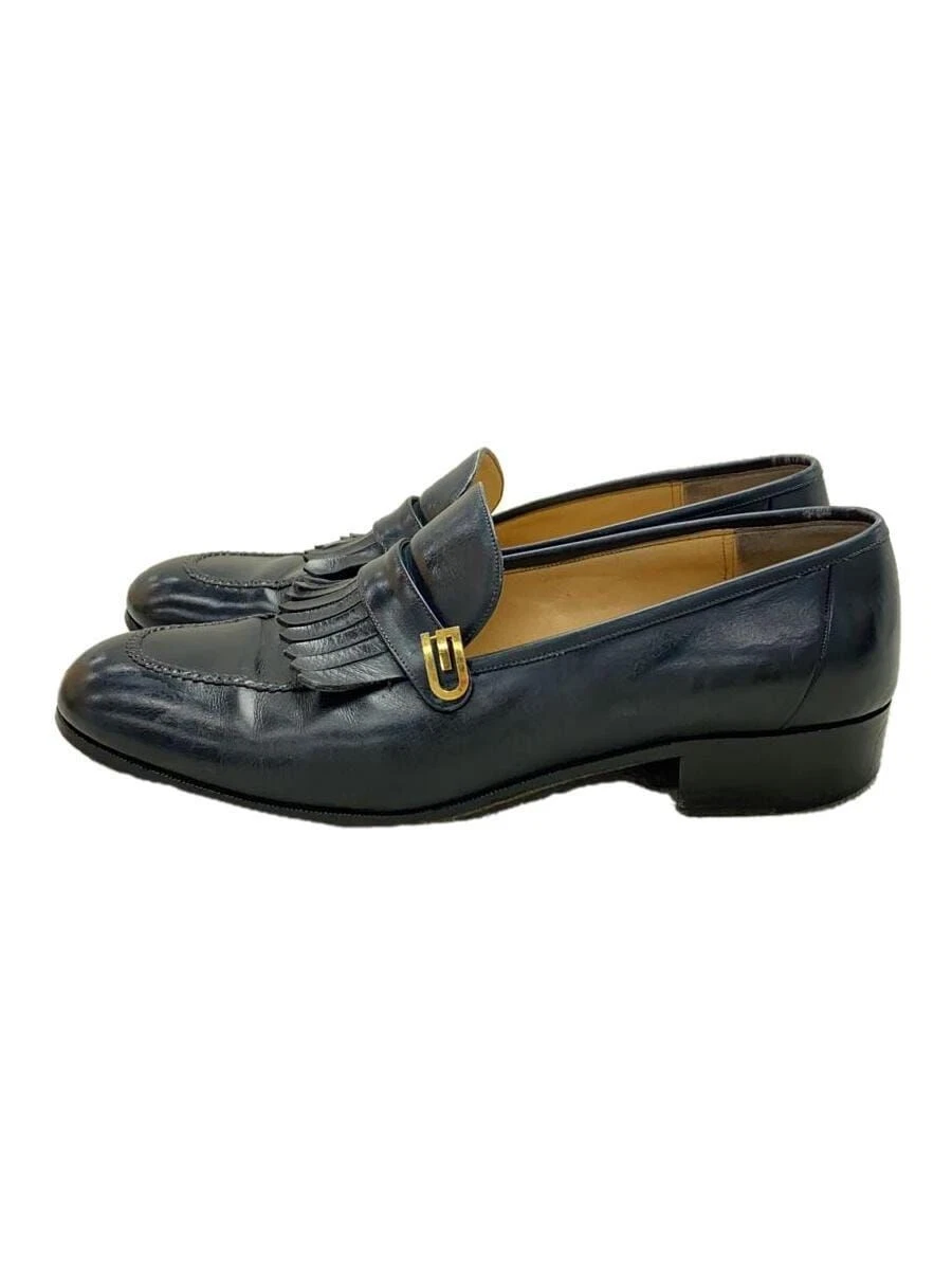 Chaussures habillées GUCCI mocassins matelassés pompons 43,5 cuir noir occasion