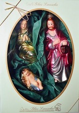 ❀ Die Heilige Familie Maria Josef Jesus Lauscha Glas Christbaumschmuck #167B