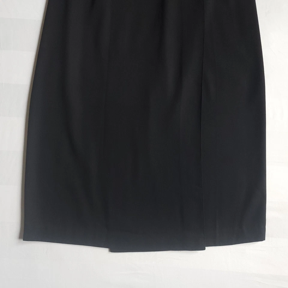 Falda De Colección Bobbie Brooks Talla-XS Debajo de la Rodilla Midi Envolvente Línea A Negra Unión EE. UU. Foto 3 de 4