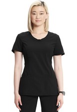 Black Cherokee Scrubs Infinity Round Neck Top 2624A BAPS