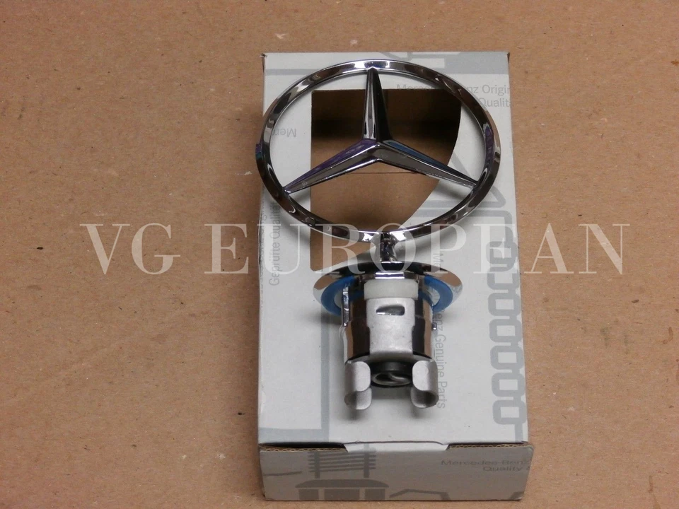 Mercedes-Benz S C E Class GENUINE Hood Star Chrome Emblem NEW !!!! OEM - Imagem 3 de 3