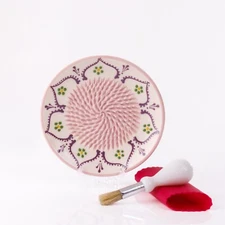Ceramic Garlic Grater Plate, Natural Garlic Grinder, Decorative Garlic Mincer