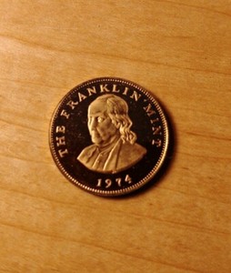 Franklin Mint Beautiful Solid BRONZE State Coin Uncirculated PENNSYLVANIA