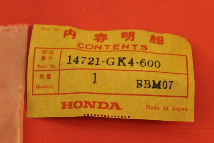 PIEZA VÁLVULA ESCAPE HONDA Z50R Z50RD ZB50 NUEVO DE LOTE # 14721-GK4-600 Foto 3 de 4