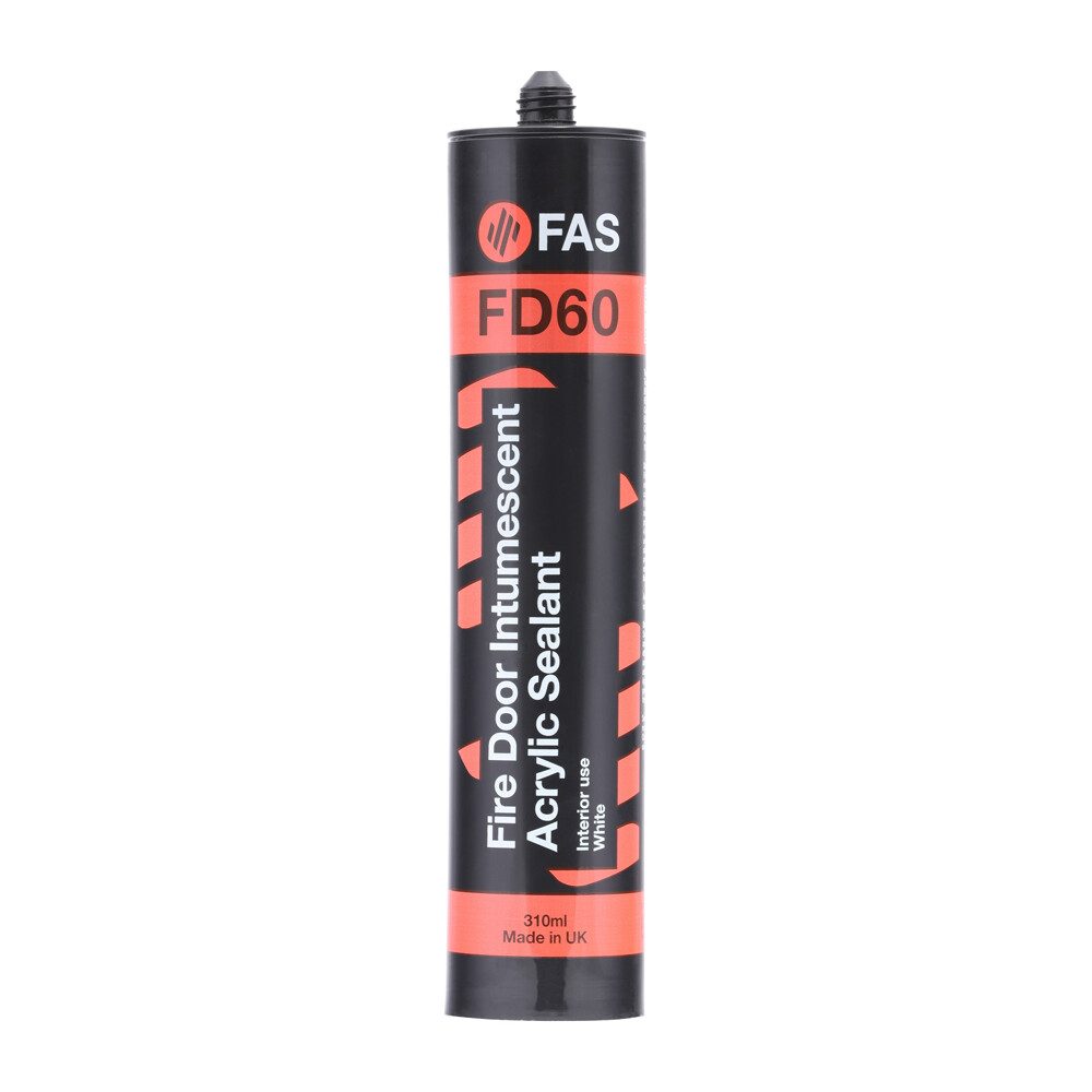 Timco Fire Door Intumescent Acrylic Sealant White 310ml Rated Smoke Resistant