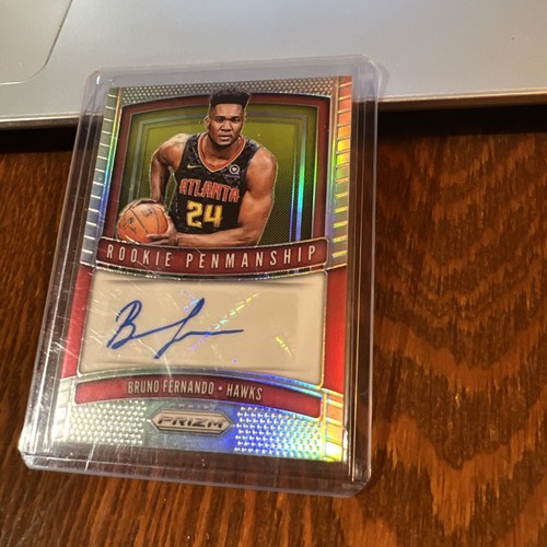 2019-20 Panini Prizm Penmanship Silver Bruno Fernando #RP-BFN Rookie Auto RC - Picture 2 of 6