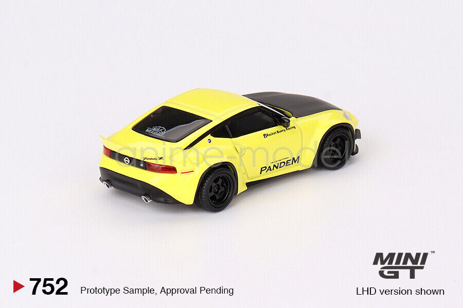 MINI GT 1:64 Scale Z Pandem Ikazuchi Yellow LHD Diecast Model Car