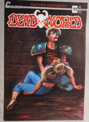 DEADWORLD #11 alternate cover (1989) Caliber Comics FINE