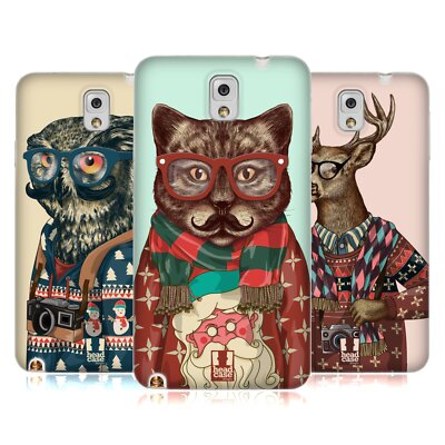 HEAD CASE DESIGNS HIPSTER TIERE IM PULLOVER GEL HANDYHÜLLE FÜR SAMSUNG HANDYS 2
