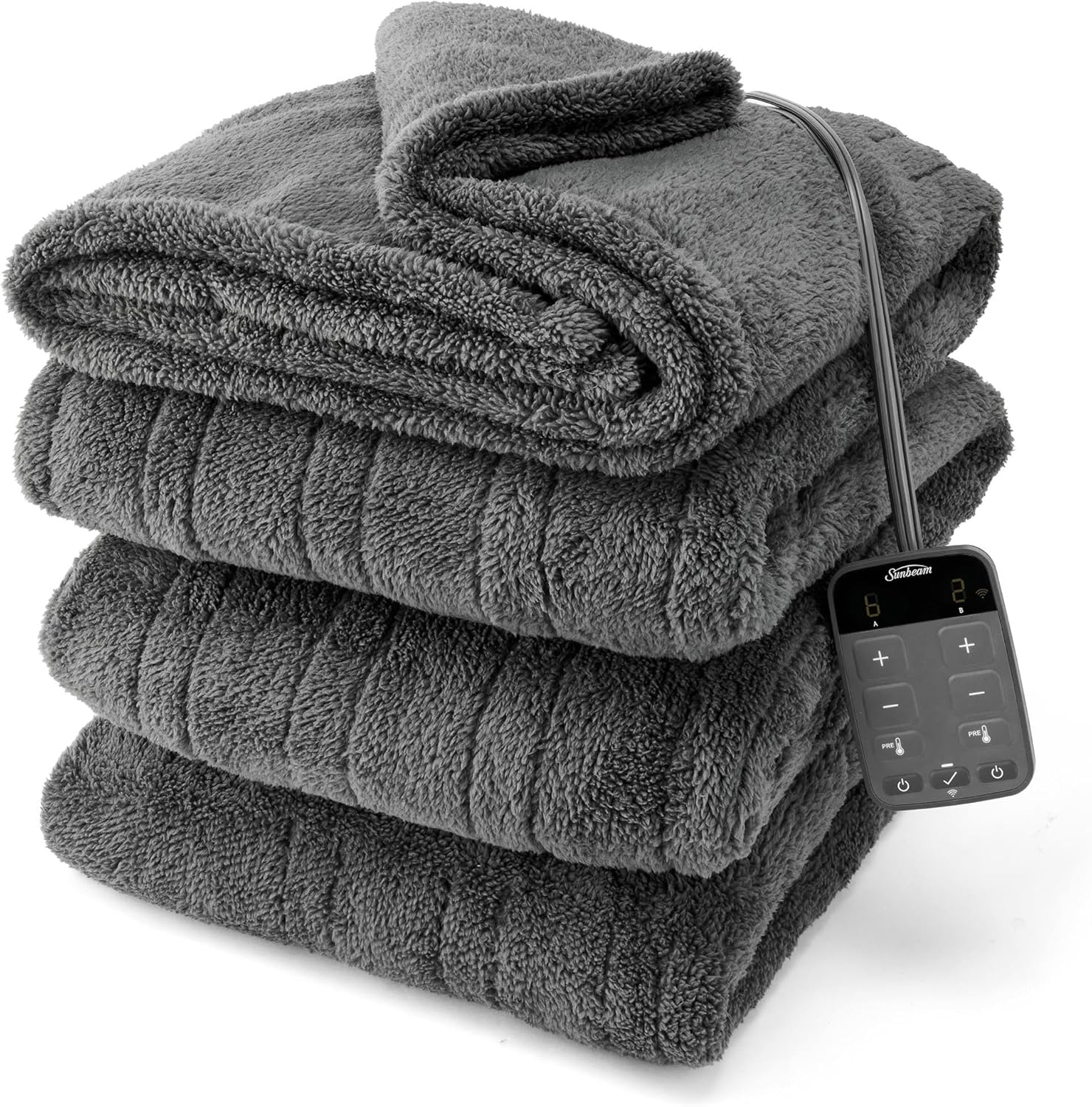 Electric Wi-Fi Connected Loftec Electric Heated Blanket, 10 Heat Settings, 10-Ho