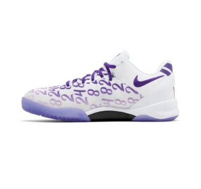 Kobe8 シューズ ホワイト/パープル New Nike Kobe 8 Protro GS 'Court Purple' White Size 3.5 GS / 5