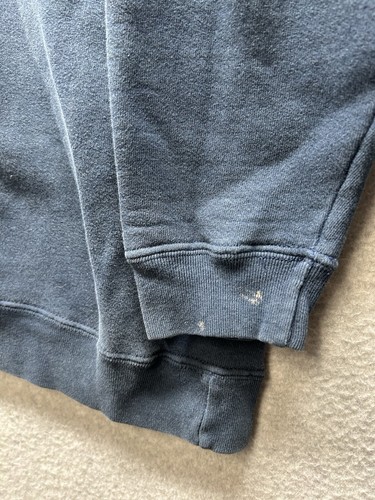 Vintage GUESS Sweatshirt Mens Sz Small Navy Blue Crew Neck 90s USA Made Marciano - Picture 2 of 13
