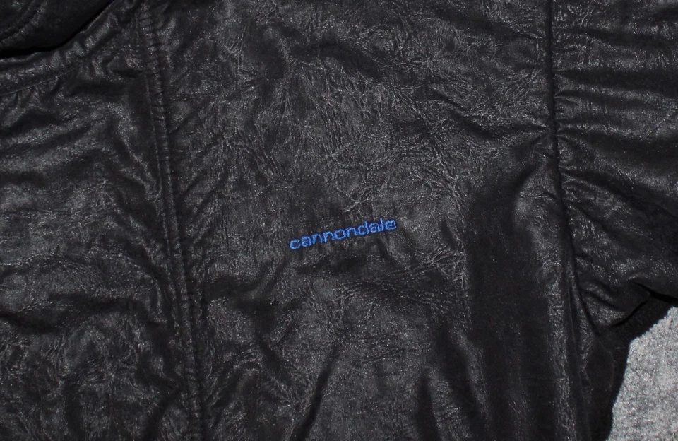 vintage CANNONDALE WOMEN'S SHELLED FLEECE BIKE 90s Made USA Cycling sz L Jacket - Image 3 of 4